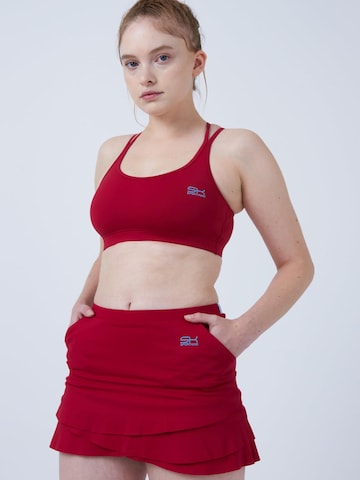 SPORTKIND - Falda deportiva 'Tulip Skirt / Skort' en rojo: frente