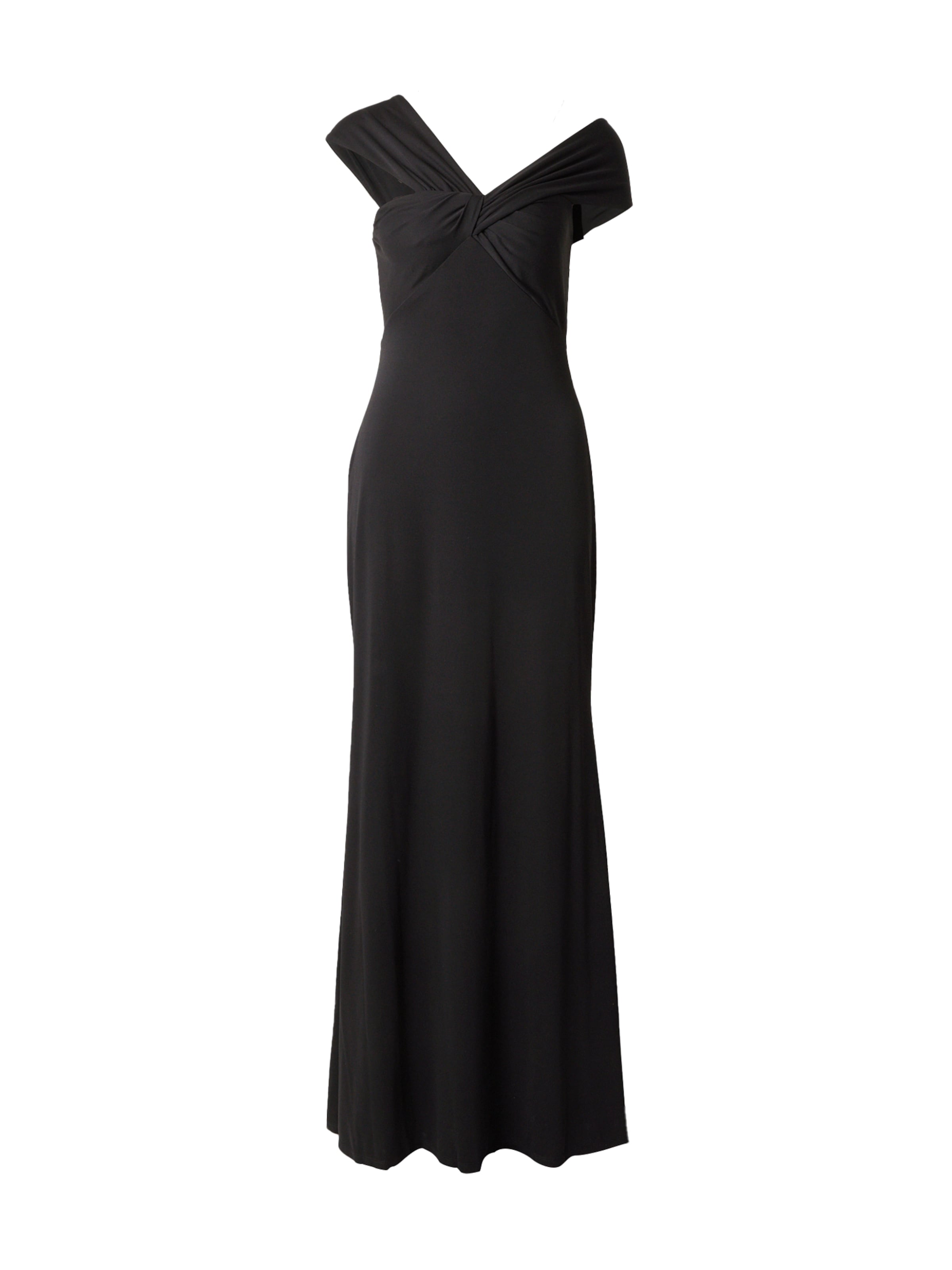 Rochie de seară de la Lauren Ralph Lauren pe negru: față