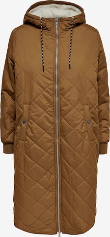 ONLY Between-Seasons Coat 'Sandy' in Brown: front