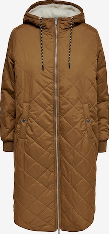 Manteau mi-saison 'Sandy' ONLY en marron : devant