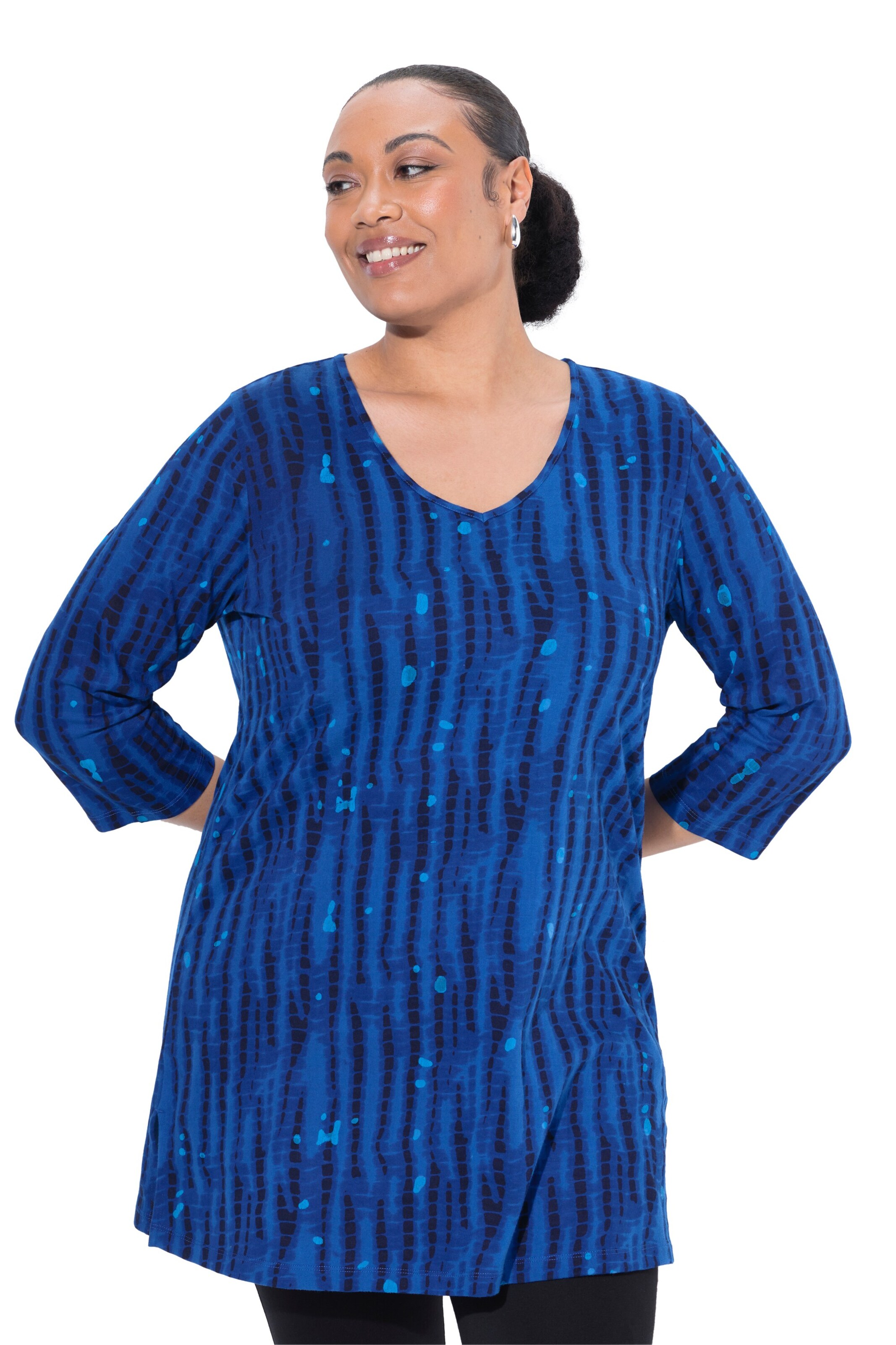 Ulla Popken Shirt in Blau: Vorderseite