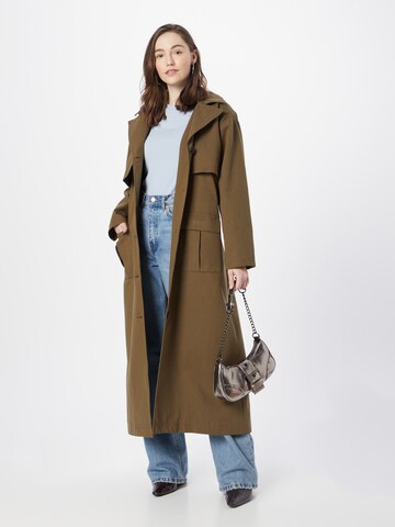 Nasty Gal Between-seasons coat in Green