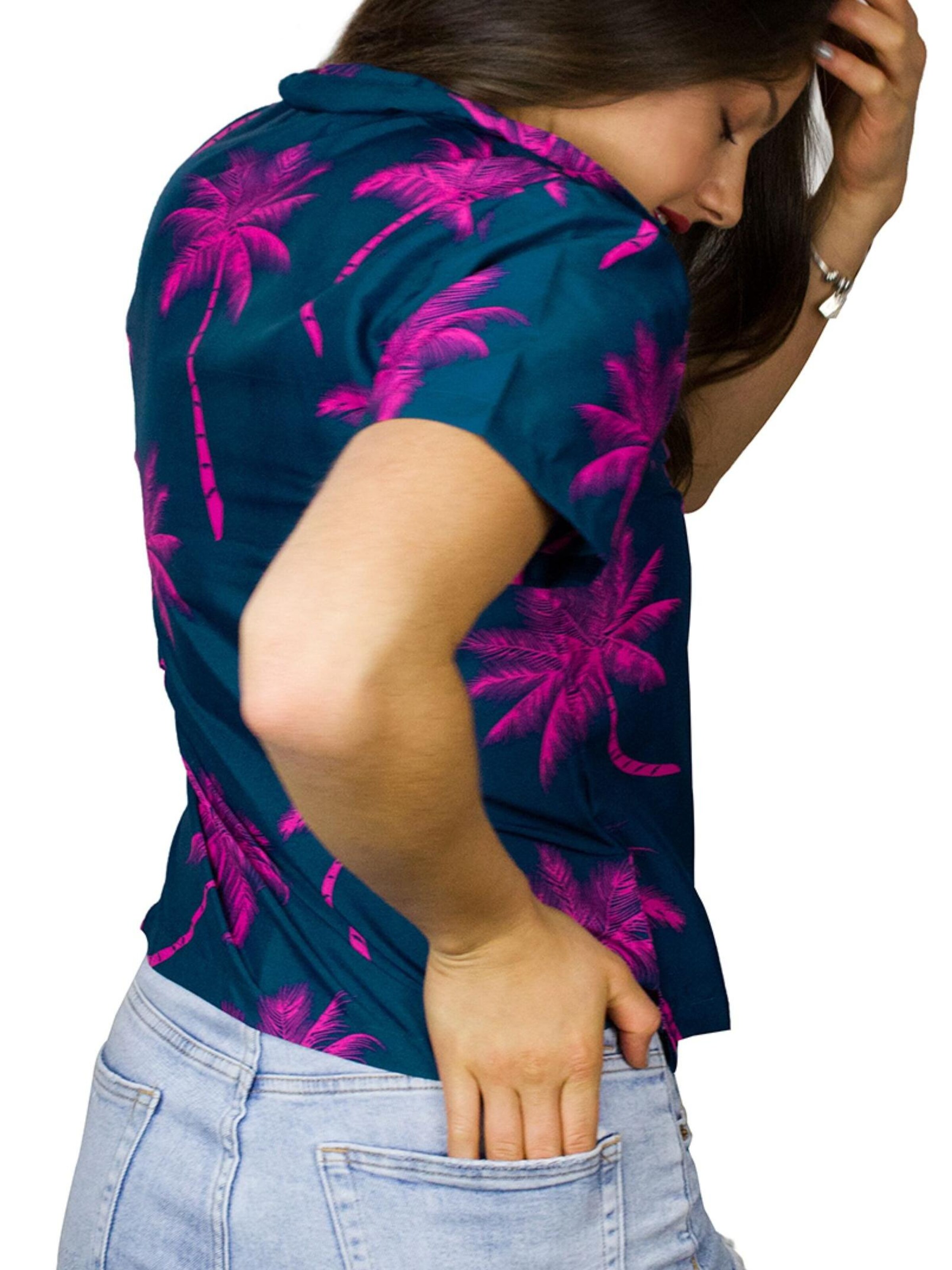 King Kameha Bluse 'Palmshadow'‌‌‌‌‌‌ in Grün