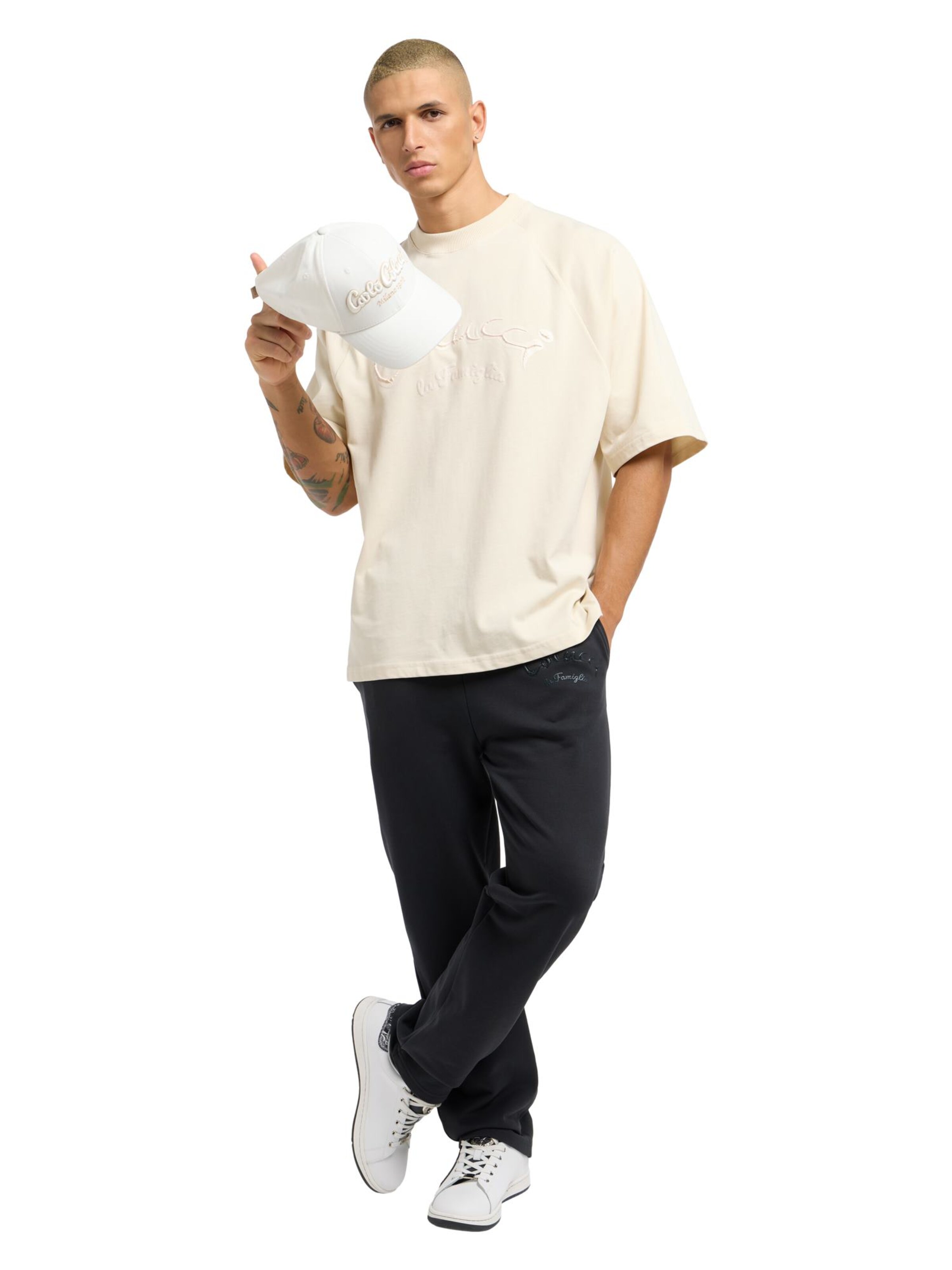 Carlo Colucci Loosefit Broek ' Dorner ' in Zwart