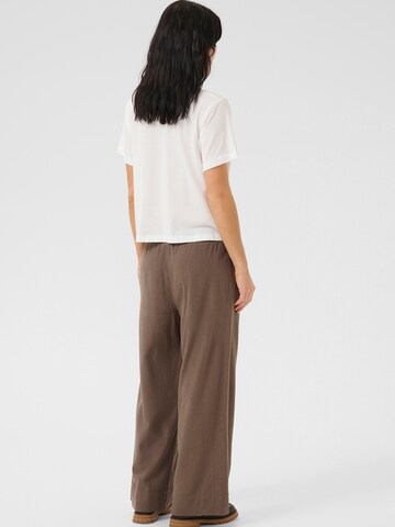 My Essential Wardrobe Wide leg Pants 'Dias' in Brown