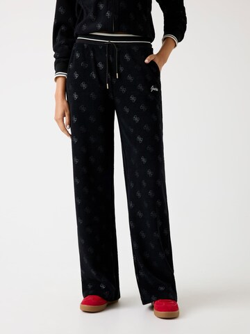 Wide Leg Pantalon GUESS en noir : devant