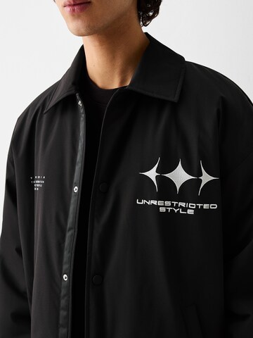 Bershka Between-season jacket in Black