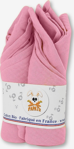 PAPATE - Manta para bebé 'Organic Cotton Swaddles' en rosa: frente