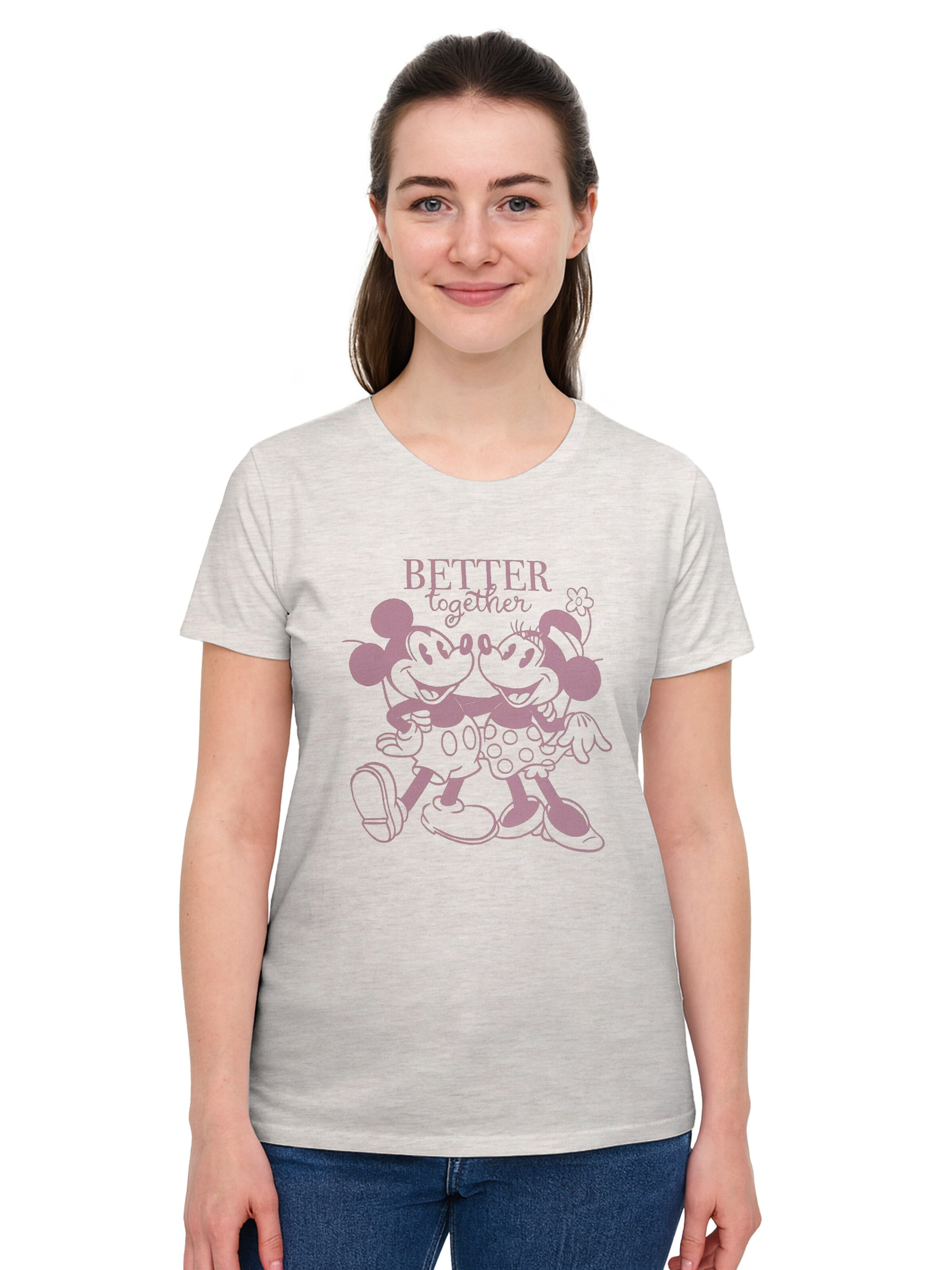 Disney Minnie Mouse Shirt 'Better together' in Beige: front