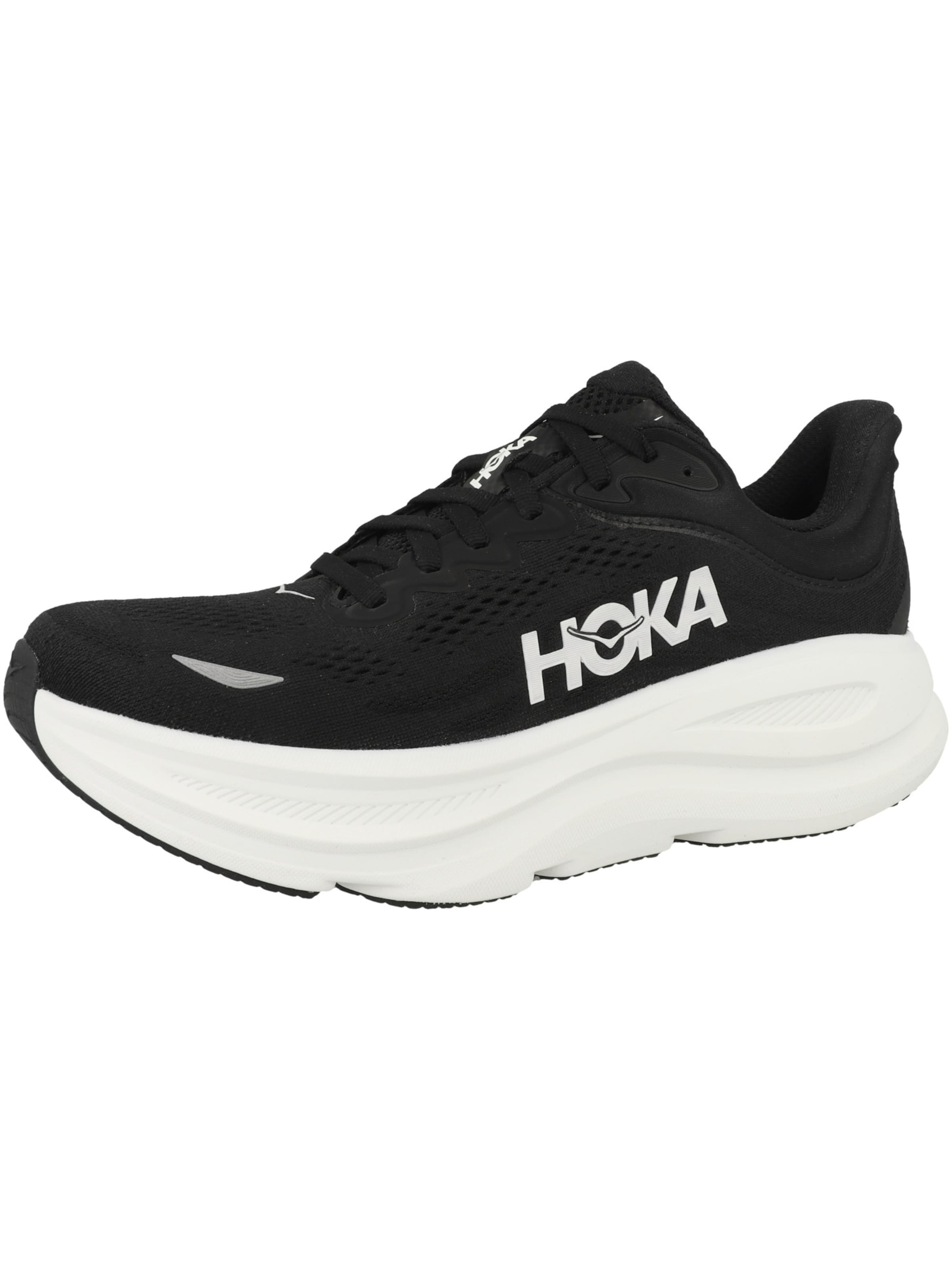 Sneaker de alergat 'Bondi 9' de la HOKA pe negru: față