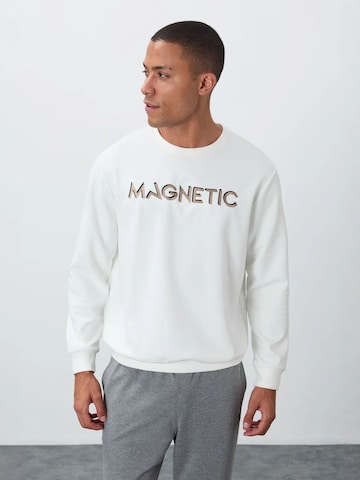 Sweat-shirt Tommy Life en blanc