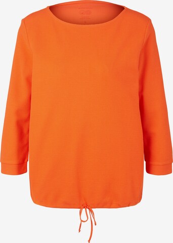 T-shirt TOM TAILOR en orange : devant