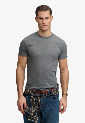 T-Shirt 'Essential' Superdry & Co en gris : devant