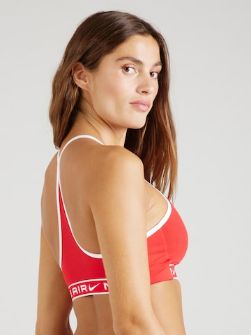 NIKE Bustier Biustonosz sportowy w kolorze czerwony