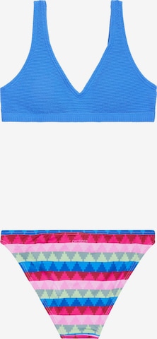 PROTEST Triangle Bikini 'PRTCREEK JR' in Blue: front