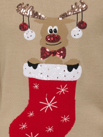 Pulover 'Xmas Shine' de la ONLY GIRLS pe maro