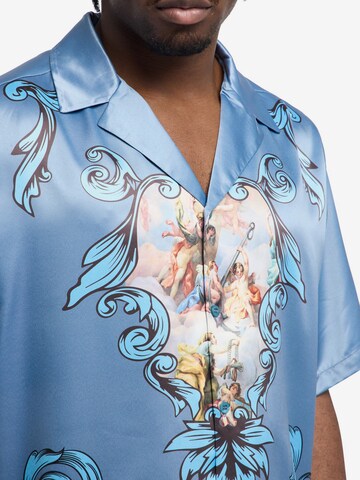 Carlo Colucci Comfort Fit Hemd ' di Florio ' in Blau