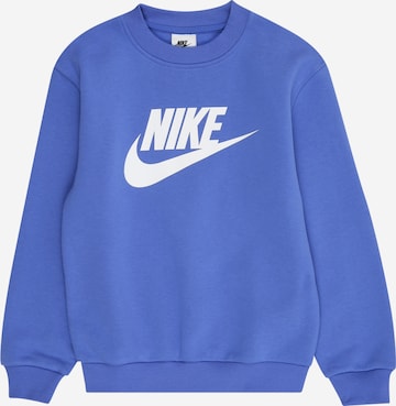 Nike Sportswear Majica 'CLUB FLC' | modra barva: sprednja stran