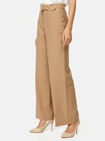 Orsay Szeroka nogawka Spodnie w kant w kolorze brązowy