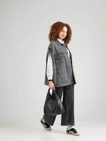 Karo Kauer Weste in Grau