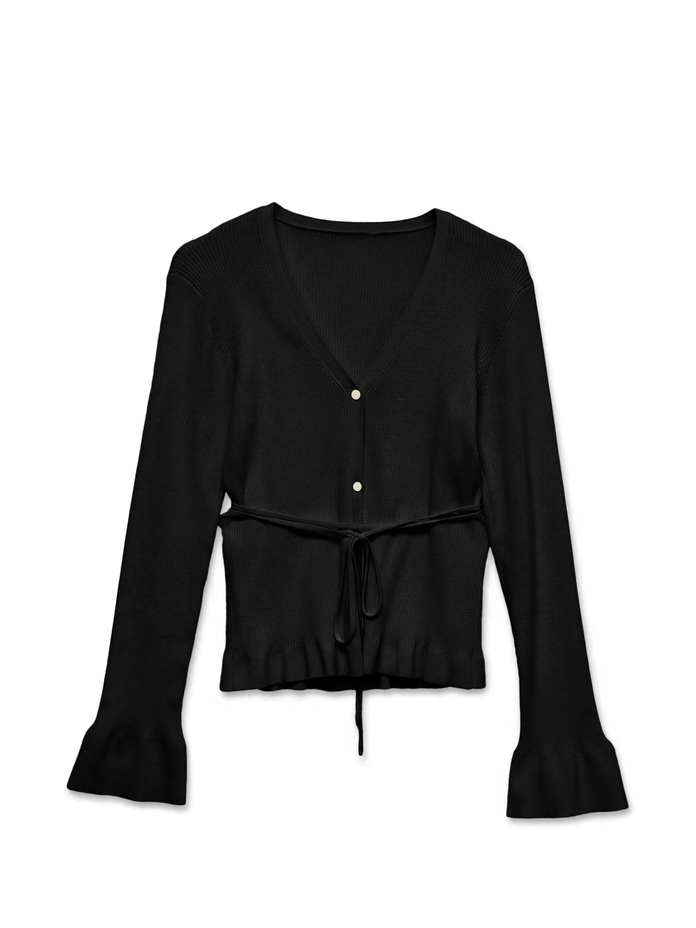 VERO MODA Cardigan 'VMCELINA' i sort: forside