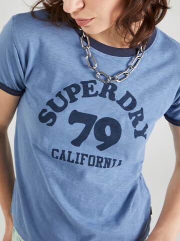 Superdry Majica | modra barva