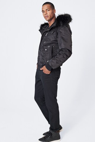 Harlem Soul Winter Jacket 'Bos-Ton' in Black