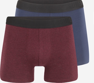 Superdry Boxerky – modrá: přední strana