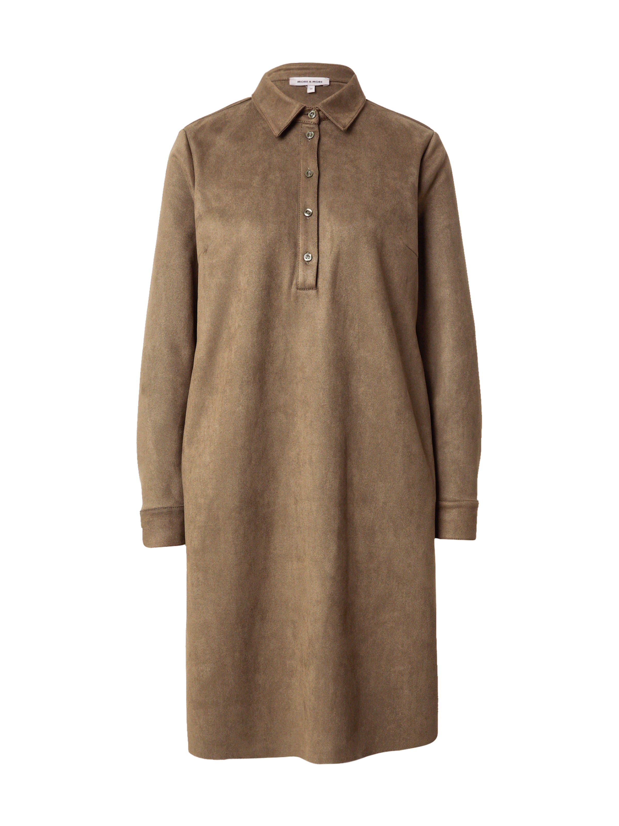 MORE & MORE Košilové šaty – zelená: přední strana