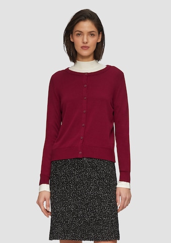 s.Oliver Knit cardigan in Red: front
