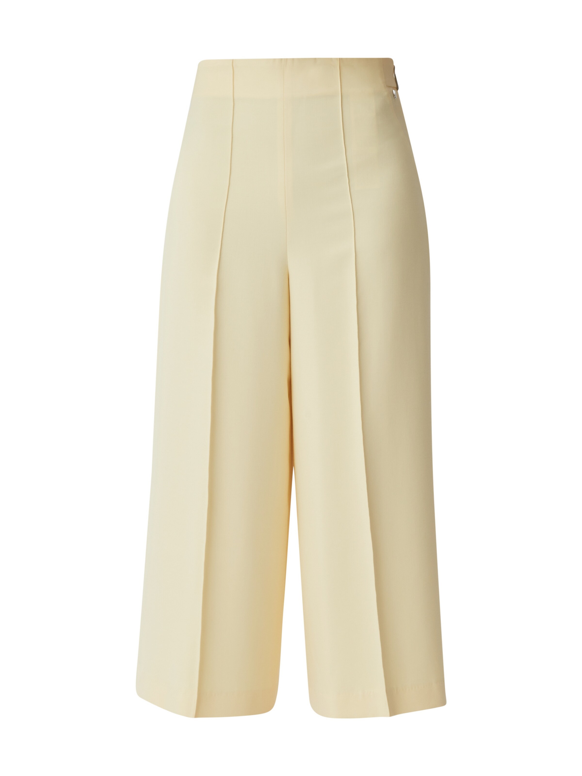 comma casual identity Loosefit Bügelfaltenhose in Gelb: Vorderseite