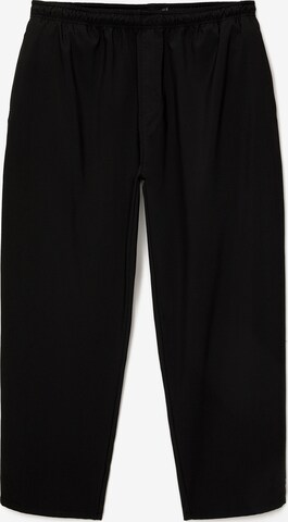 Pull&Bear Lużny krój Spodnie w kolorze czarny: przód