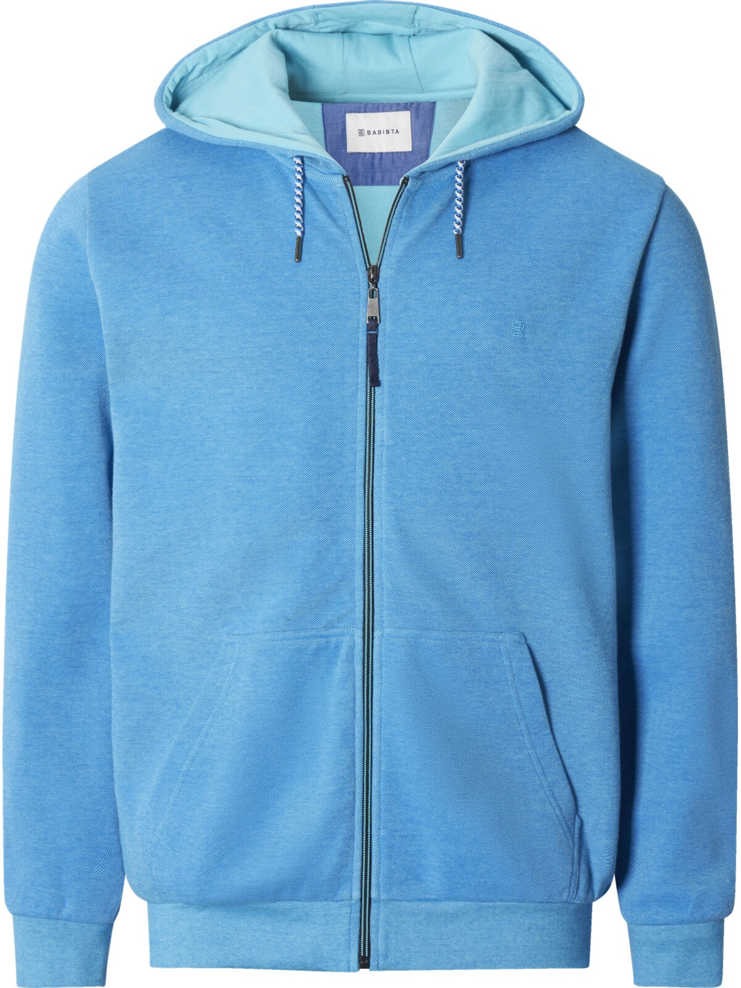 BABISTA Zip-Up Hoodie 'Leono' in Blue: front