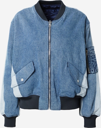 3.1 Phillip Lim Jacke in blue denim / hellblau / dunkelblau / schwarz, Produktansicht