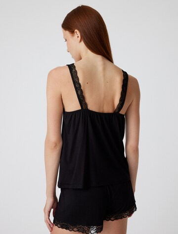 Koton Schlafshirt in Schwarz