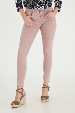 Fransa Slim fit Jeans 'ANSA' in Pink: front