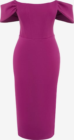TrendyolKoktel haljina - ljubičasta boja: prednji dio