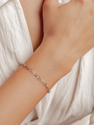 Braccialetto 'Multi Hearts' di Hey Happiness in argento