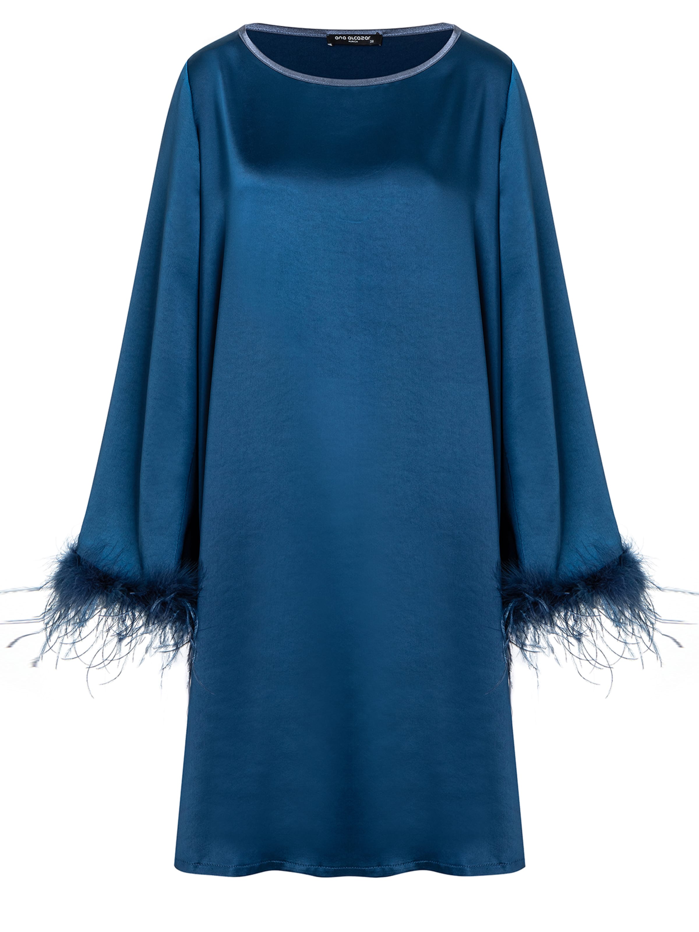 Robe de cocktail ' Siba ' Ana Alcazar en bleu : devant