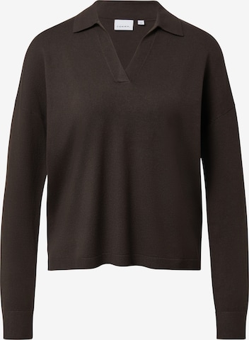 Pull-over COMMA en marron : devant