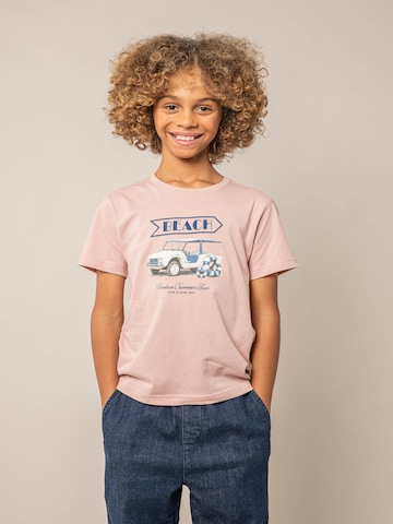 T-Shirt 'Beachway' Deeluxe en rose : devant