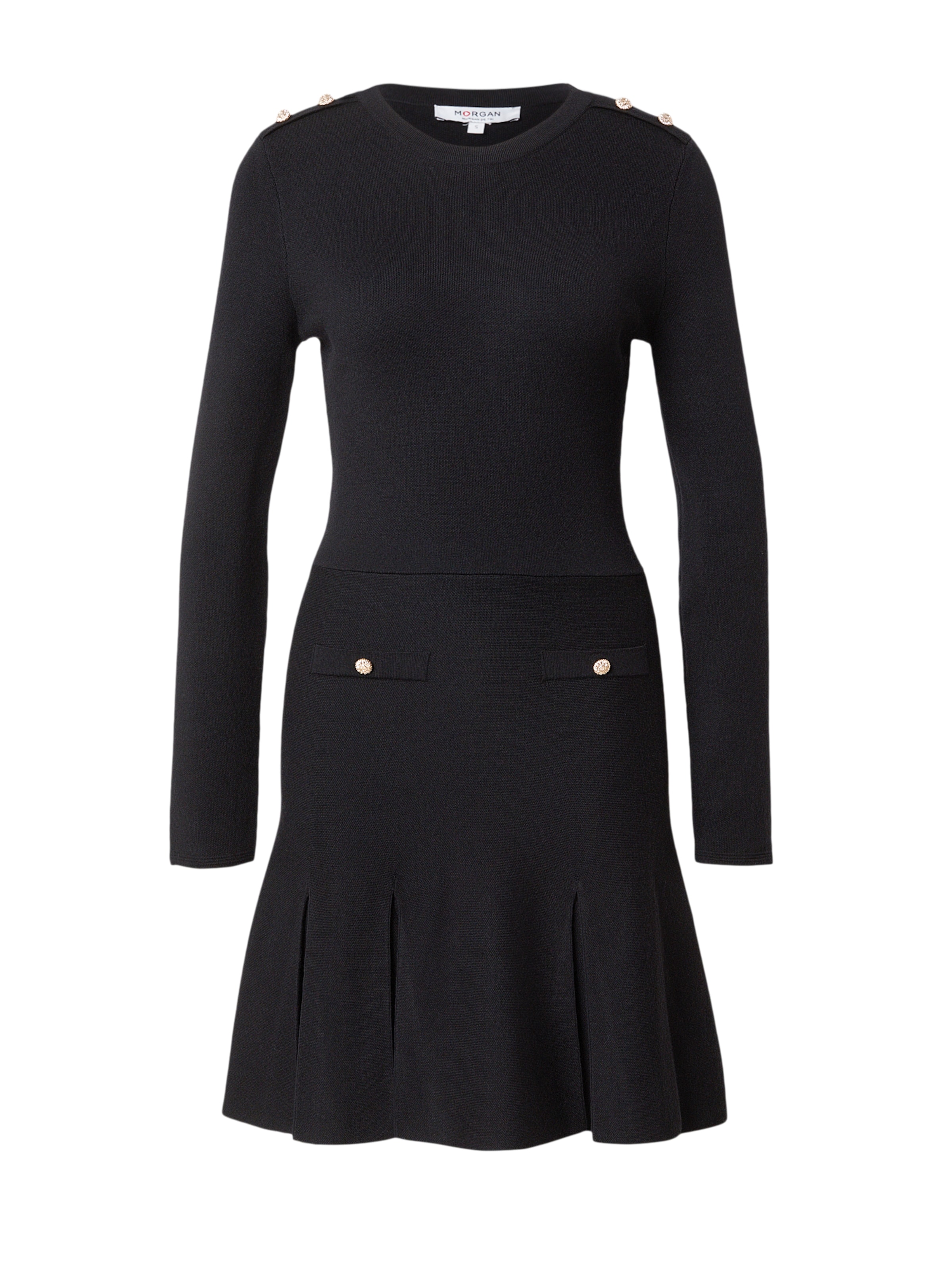 Morgan Φόρεμα '252-RMCOLO' σε μαύρο: μπροστά
