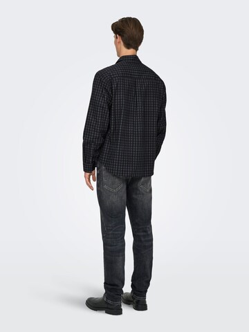 Regular fit Camicia business 'Bali' di Only & Sons in grigio