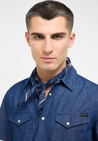 MUSTANG Regular fit Button Up Shirt 'Style Eloy' in Blue