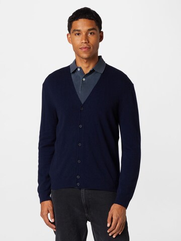 UNITED COLORS OF BENETTON Regular fit Knit Cardigan 'MAGLIA' in Blue: front