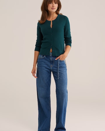 Geacă tricotată de la WE Fashion pe verde