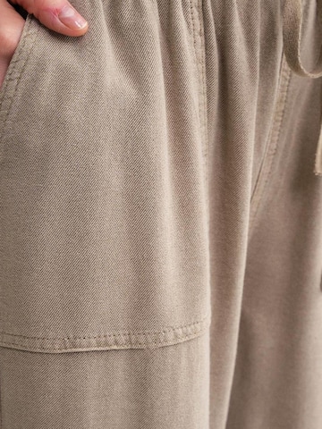 MixRay Wide leg Broek in Beige