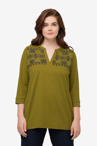 Ulla Popken Blouse in Green: front