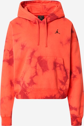 Jordan Sweat-shirt en rouge rubis / rouge orangé / noir, Vue avec produit