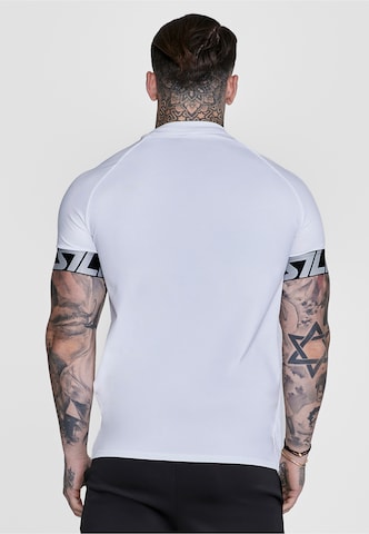 SikSilk Koszulka 'Tech' w kolorze biały